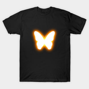 Glowing Orange Butterfly T-Shirt